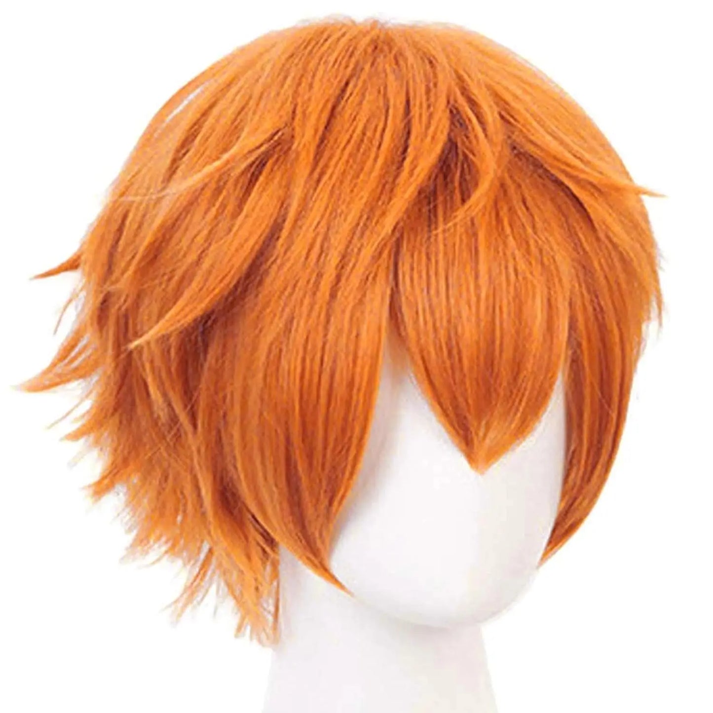 Short Orange Wig for Men Orange Cosplay Costume