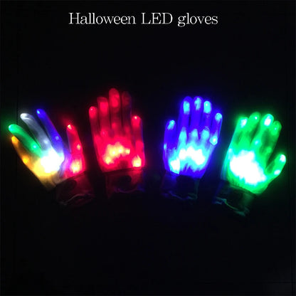 Halloween Led Mask Light Up Scary Mask And Gloves