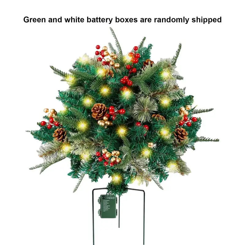 Artificial Outdoor Christmas Tree with LED – 8 Lighting Modes