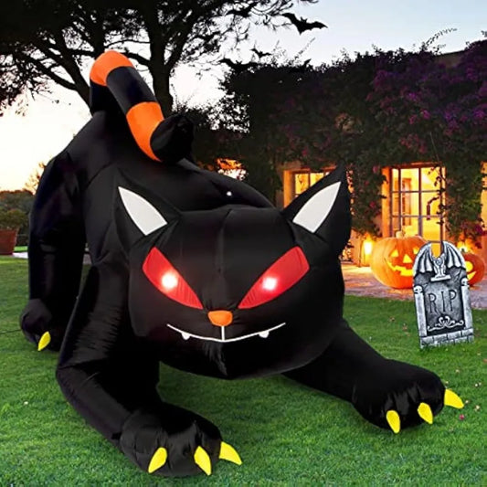 Halloween Inflatable 1.8m Black Cat Toy
