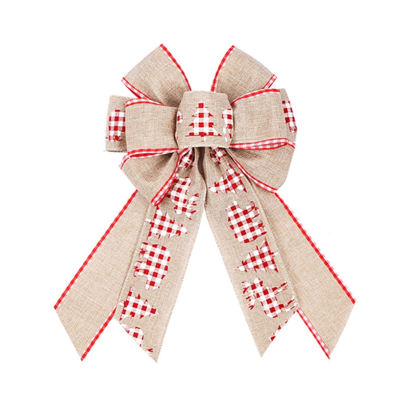 Christmas Tree Bow Large Gift Bows - 9 Inch