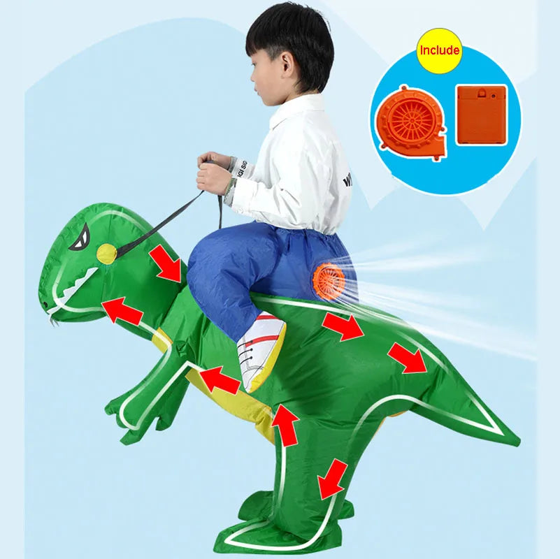 Green Dinosaur Inflatable Costumes for kids