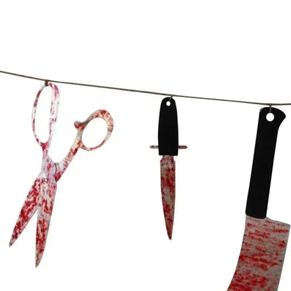 Bloody Weapons Garland Banner