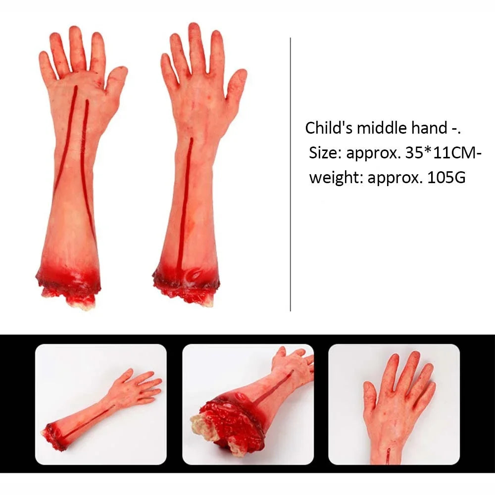 Halloween Horror Props Bloody Handger Leg Foot Brain Heart Halloween Supplies