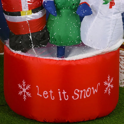 Inflatable Christmas Snow Globe with LED Light