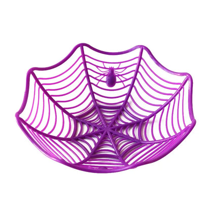 Black Spider Web Bowl Fruit Plate