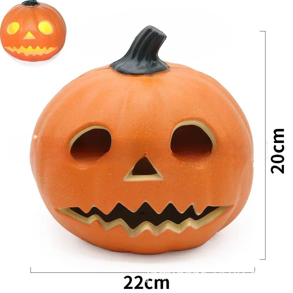 Jack-o Lantern Ghost Face Pumpkin Light