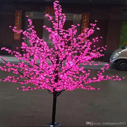 LED Cherry Blossom Christmas Tree Light – 1.5m Outdoor Lighting