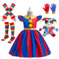 Kids Pomni Cosplay Costume