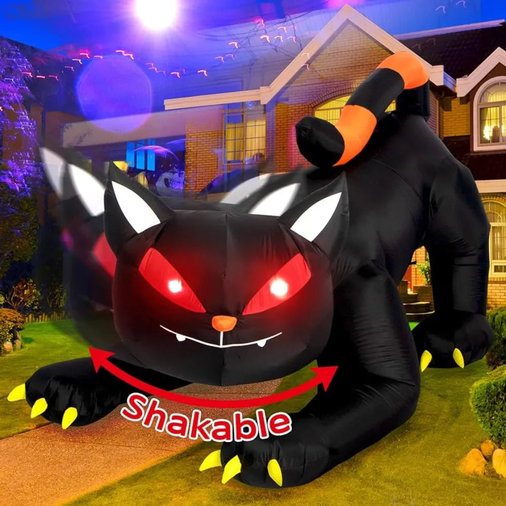 Halloween Inflatable 1.8m Black Cat Toy
