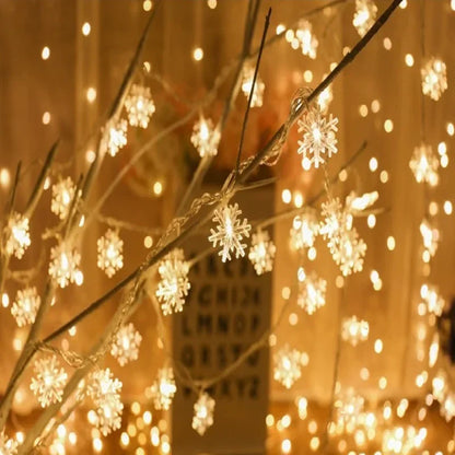 1.5/3m String Light - Snowflake Battery Powered Garland