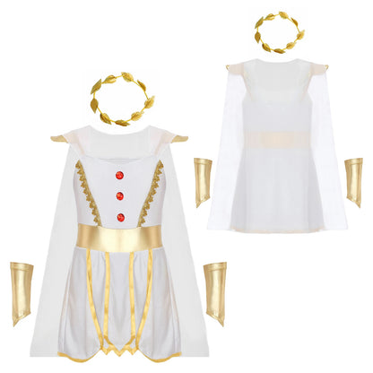 Girls Ancient Greek Athena Goddesses Queen Cosplay Costume