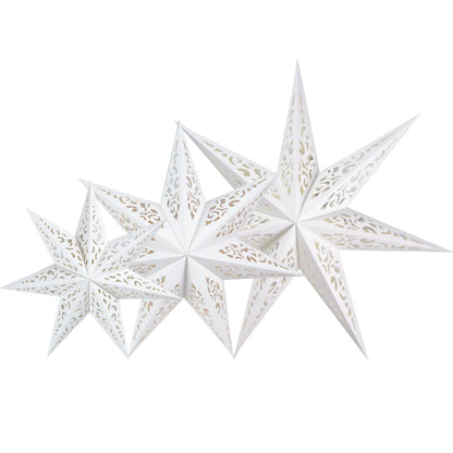 1pc White Hallow Out Star Hanging Decoration