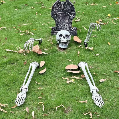 Skeleton Head Hands Halloween