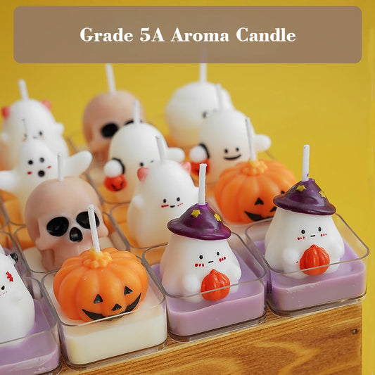 Halloween Fun Scented Candles - Handmade Decor for Home