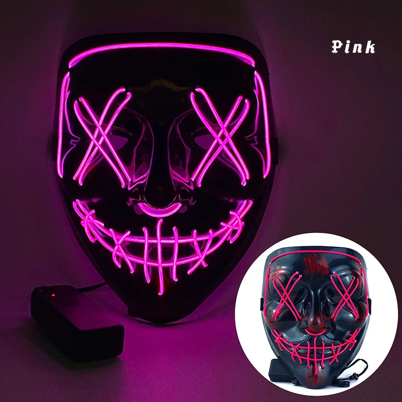 LED Dual Color Glowing Masks