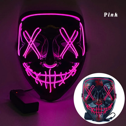 LED Dual Color Glowing Masks