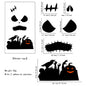 Halloween decorations room door stickers