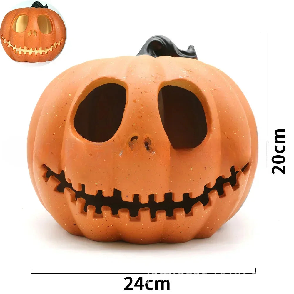 Jack-o Lantern Ghost Face Pumpkin Light