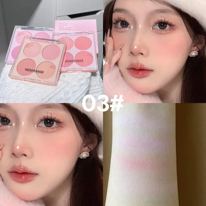 4 Colors Blush Powder Face Makeup