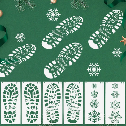 6 different snowflake stencils