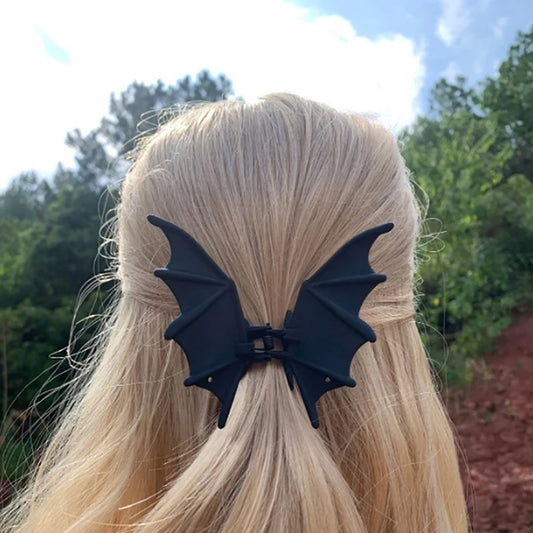 1 Piece Halloween Hair Accessories Metal Bat