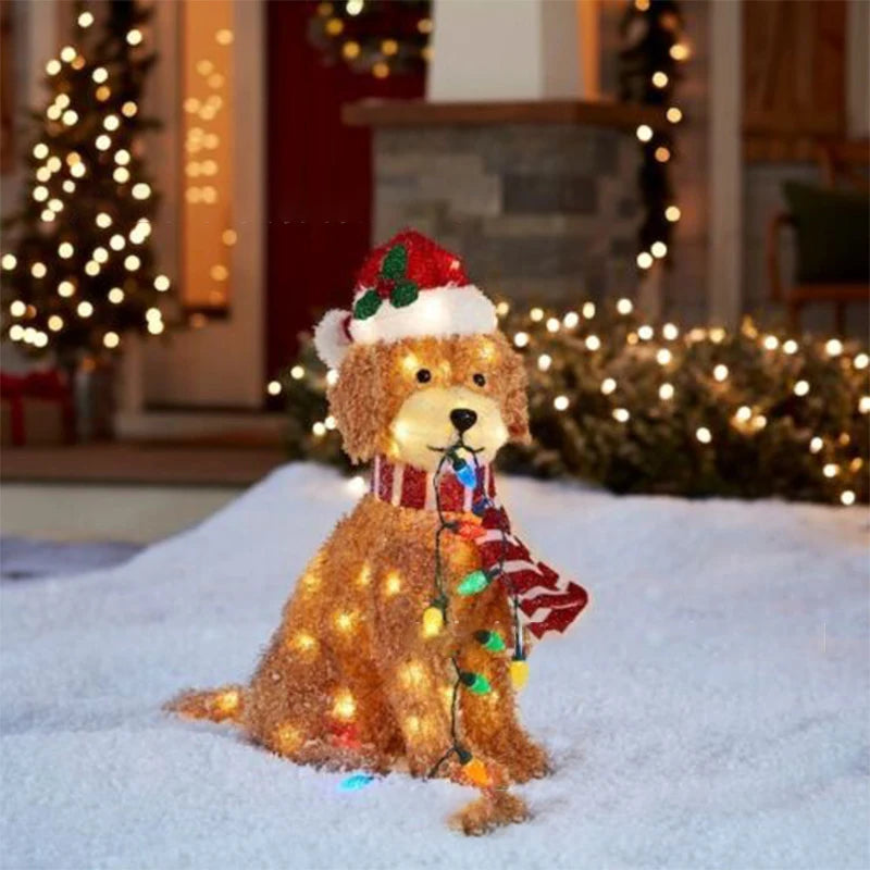 LED Christmas Dog Yard Decor