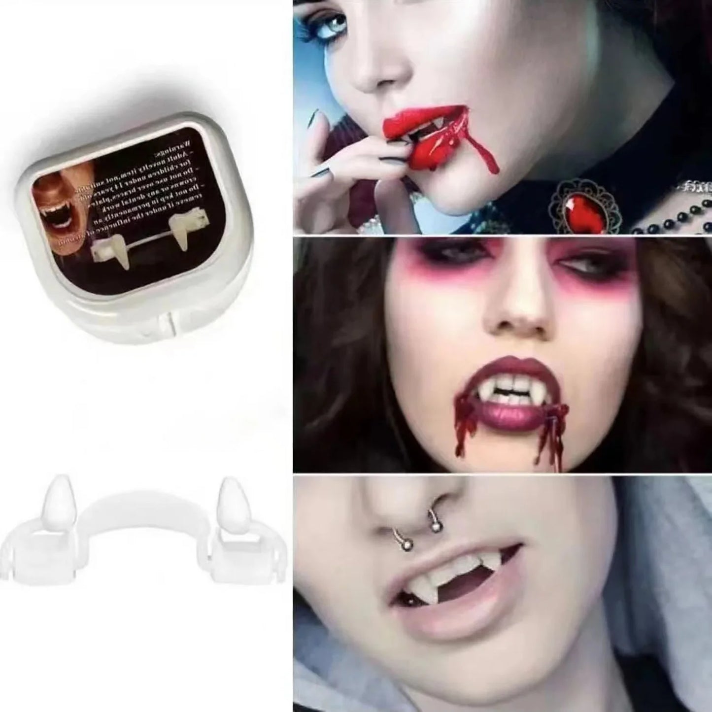 Vampire Zombie Teeth Makeup