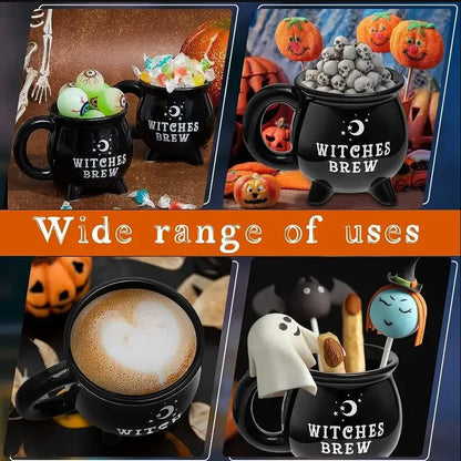 Witches Brew Black Ceramic Coffee Cup