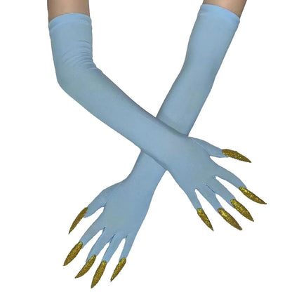 Cool Halloween gloves Green Ghost claws
