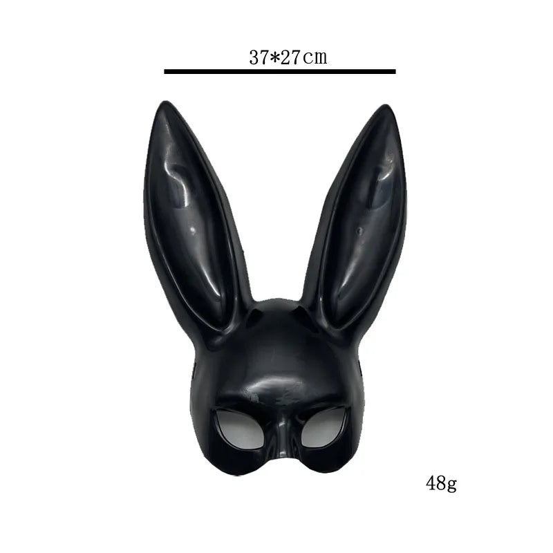 1pcs Black White Rabbit Mask