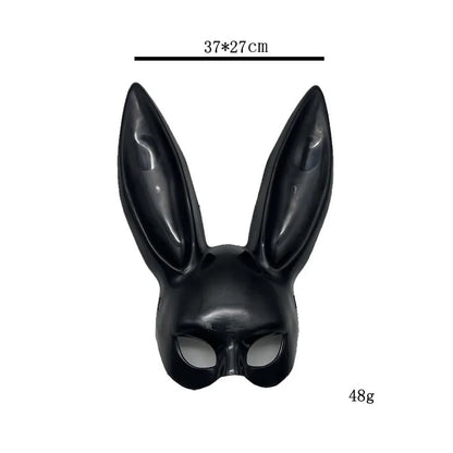 1pcs Black White Rabbit Mask