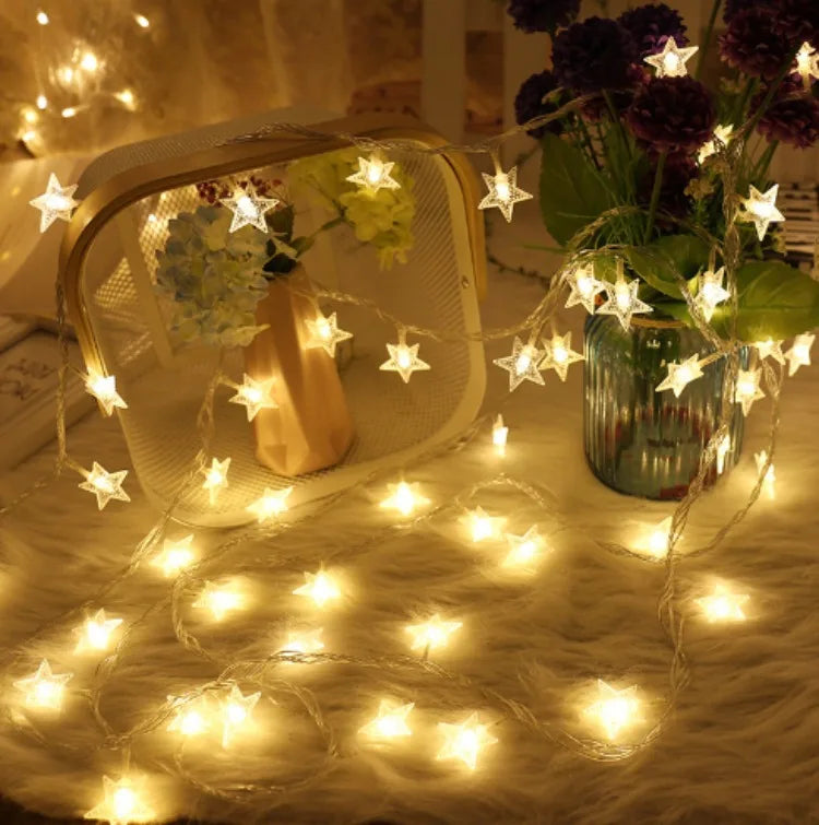 1.5/3m String Light - Snowflake Battery Powered Garland