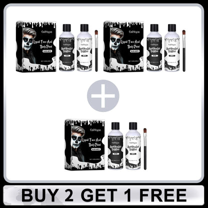 Halloween Party Liquid Face and Body Paint Black 120ml