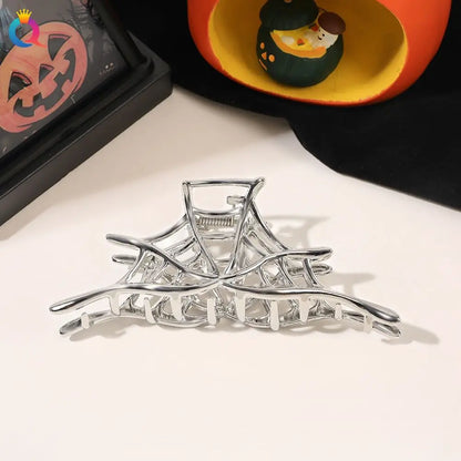 1Pcs Halloween Black Spider Hair Claw Clips