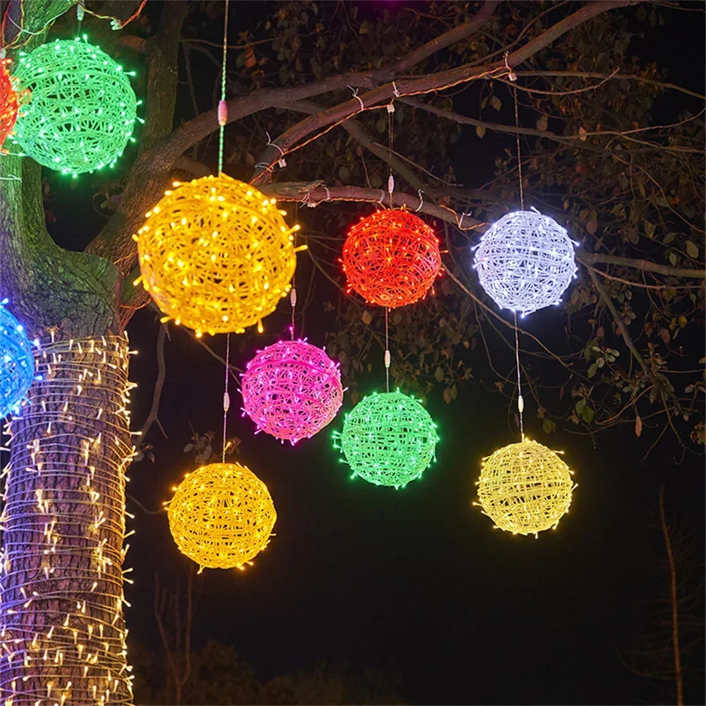 20/30CM Christmas Globe Fairy Light String Outdoor Lantern