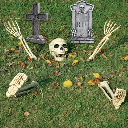 Skeleton Head Outdoor Scary Props Realistic Skull