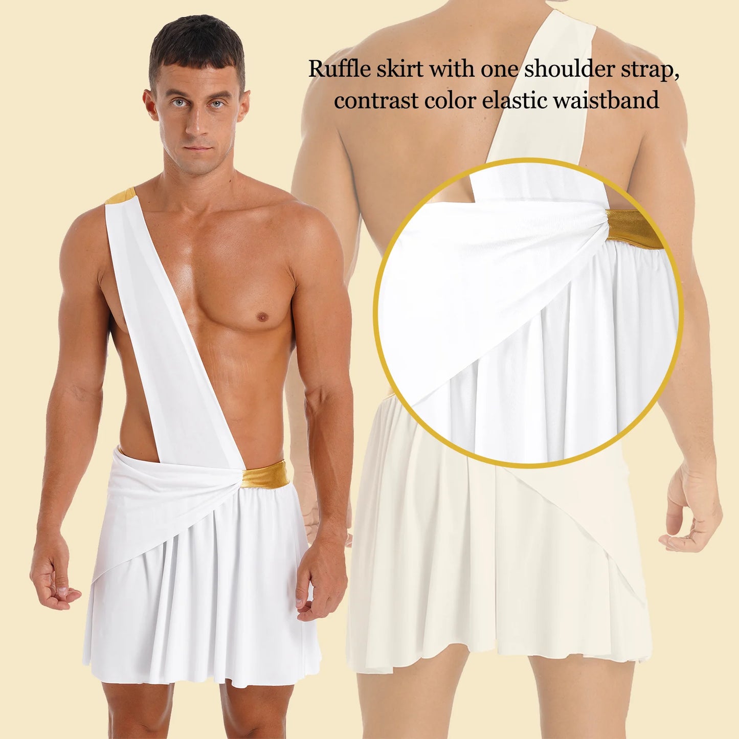 Men's  Ancient Greek God Halloween Party