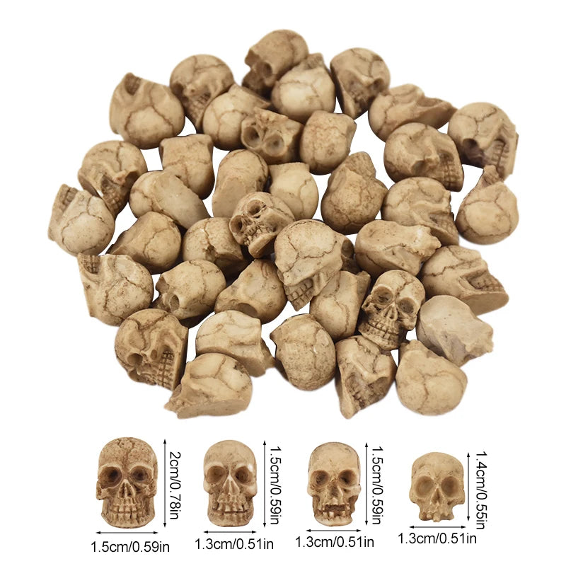 10/20pcs Halloween Skull Heads