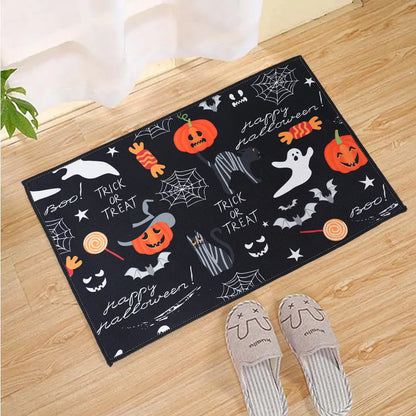 Pumpkin Ghost Skeleton Halloween Door mat - Festivewarehouse™