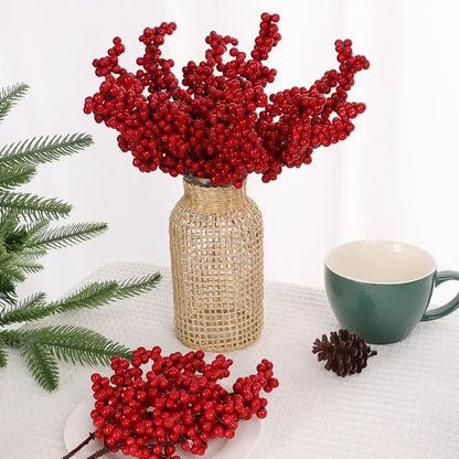 Christmas Decor - Artificial Flowers & Greenery, Gift Decor - Decorative Wreath for Home & Holiday