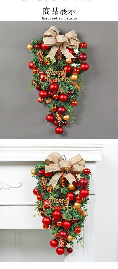 Christmas Wreath - Elegant Seasonal Decor - Decorative Wreath for Home & Holiday