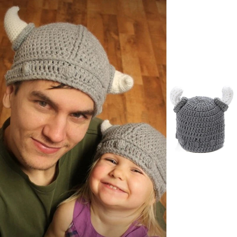 Viking Winter Knit Retro Beanie Cap