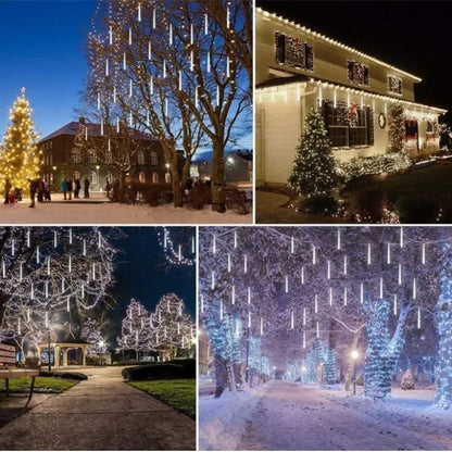 Solar Meteor Shower LED String Light