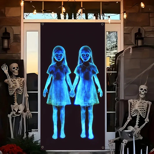 35x70in 2D horror gothic haunted house