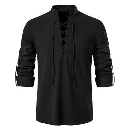 Mens Pirate Shirt Viking Retro Renaissance
