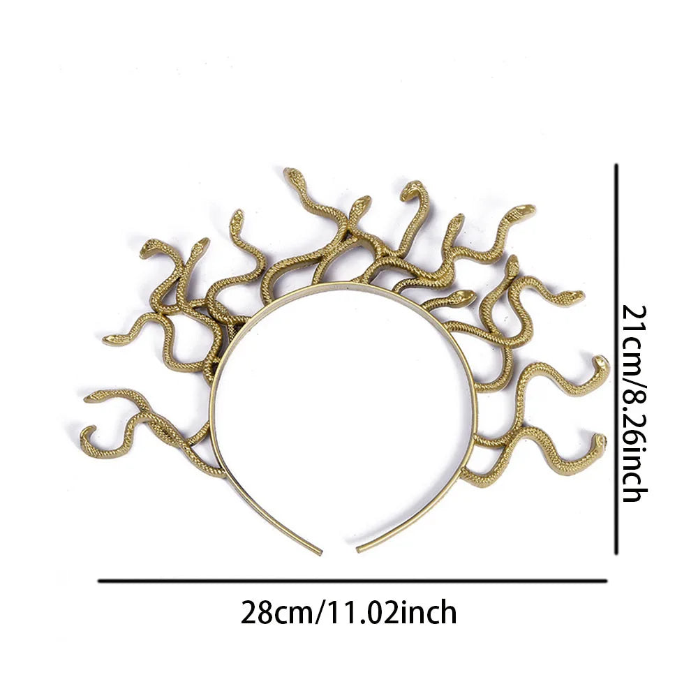 Women Medusa Snake Shape Headpiece