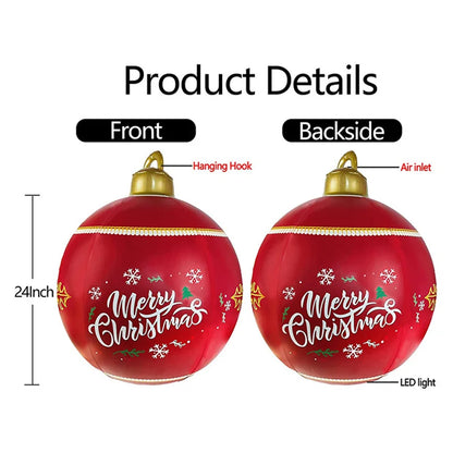 60CM Outdoor Christmas Inflatable Decorated Ball