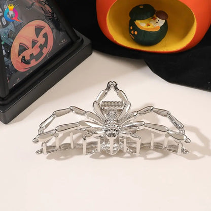1Pcs Halloween Black Spider Hair Claw Clips