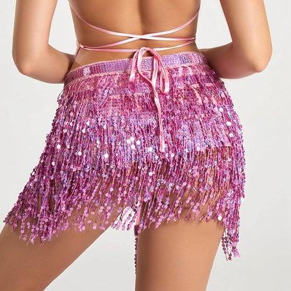 Latin Dance Hula Short Skirt Dress